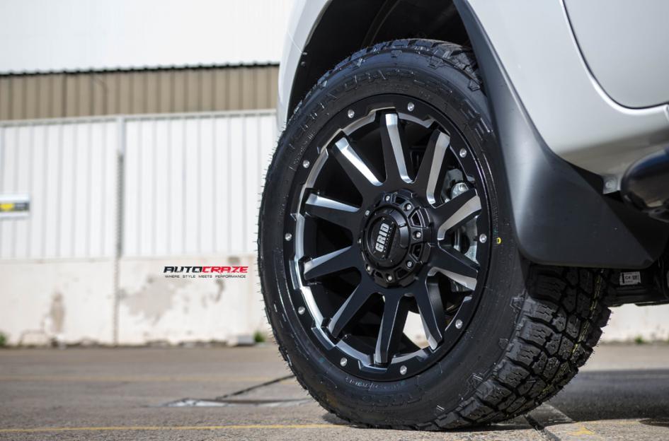 MAZDA BT 50 GRID GD05 MATTE BLACK MILLED ACCENTS