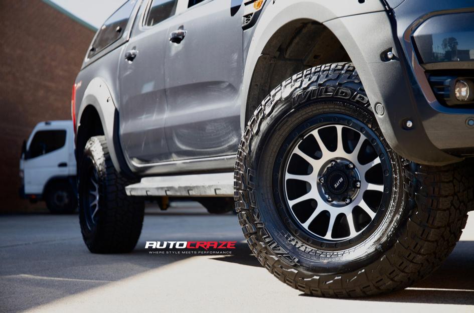 FORD RANGER PODIUM SATIN MACHINE FACE BLACK LIP