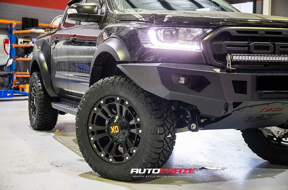 FORD RANGER RAPTOR MONSTER XD MATTE BLACK
