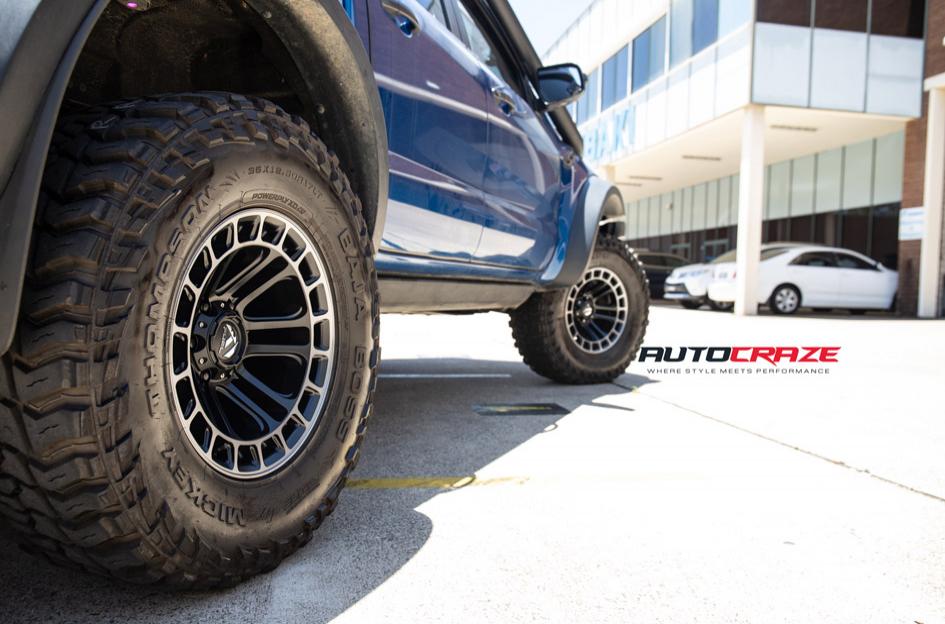 FORD RANGER RAPTOR HEATER MATTE BLACK MACHINED