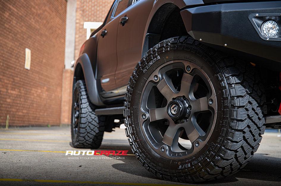 FORD RANGER RAPTOR BEAST BLACK MACHINED WITH DARK TINT