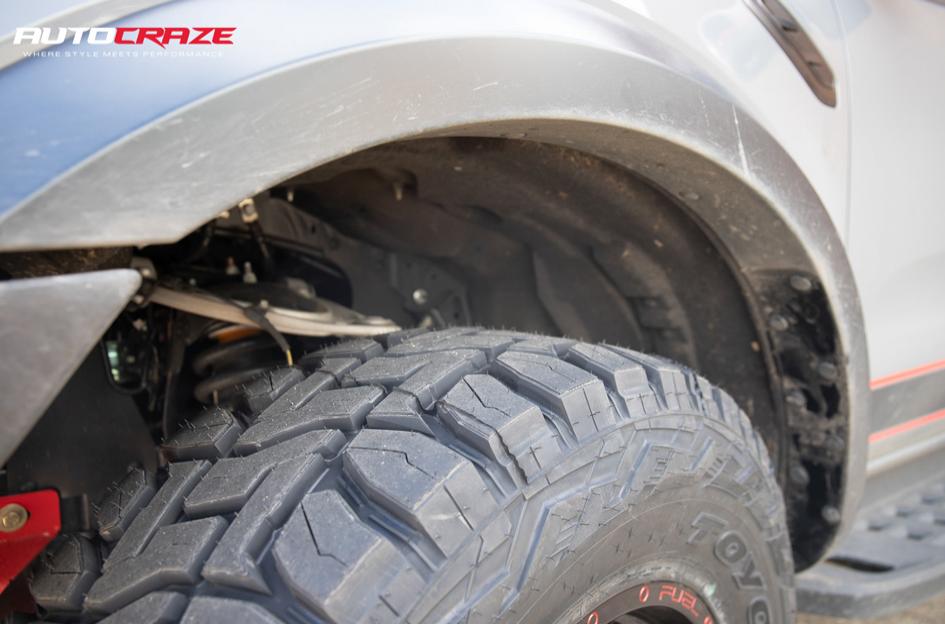 FORD RANGER RAPTOR STROKE GLOSS BLACK CANDY RED