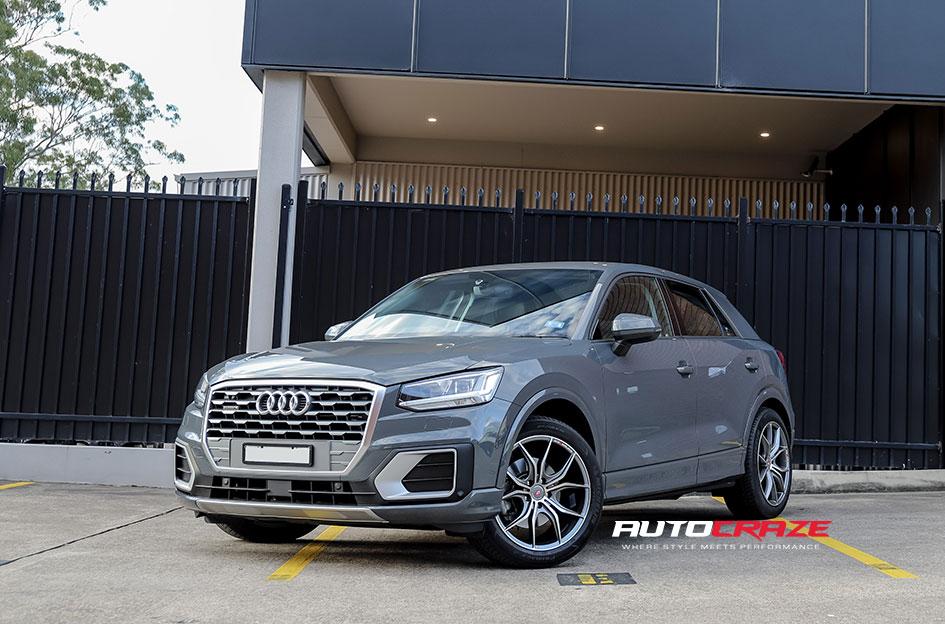 AUDI Q2 IFG 7 GUNMETAL MACHINED FACE