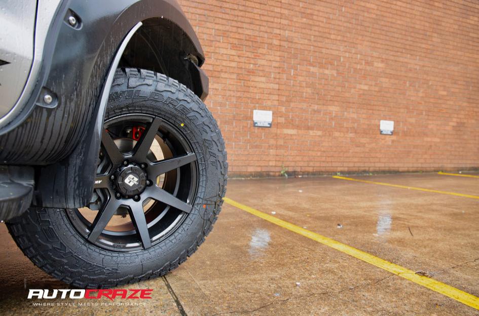 FORD RANGER AVALANCHE MATTE BLACK FRONT MILLED