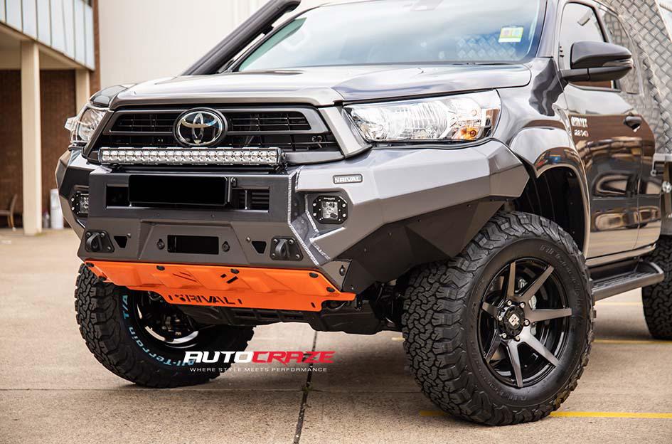 TOYOTA HILUX N80 4WD AVALANCHE MACHINED FACE MATTE BLACK DARK TINT