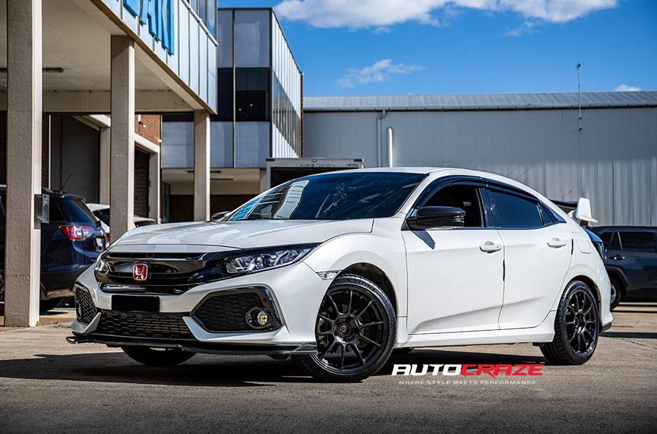 HONDA CIVIC 5 STUD RAIJIN DARK GUNMETAL