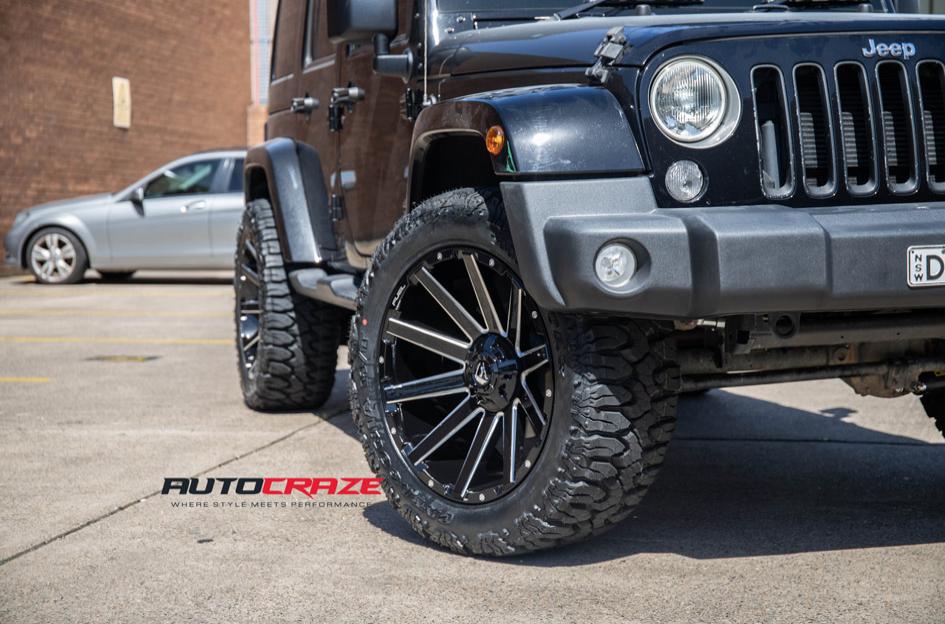 JEEP WRANGLER CONTRA MATTE BLACK MILLED