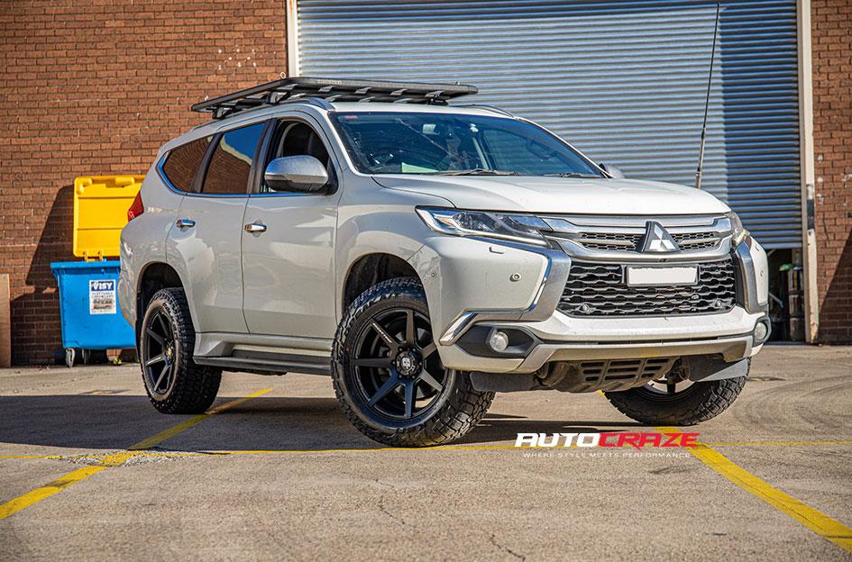 MITSUBISHI PAJERO AVALANCHE MATTE BLACK FRONT MILLED