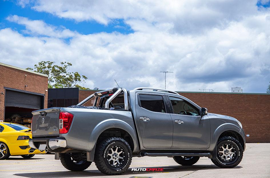 NISSAN NAVARA ADDICT MATTE BLACK MACHINED FACE