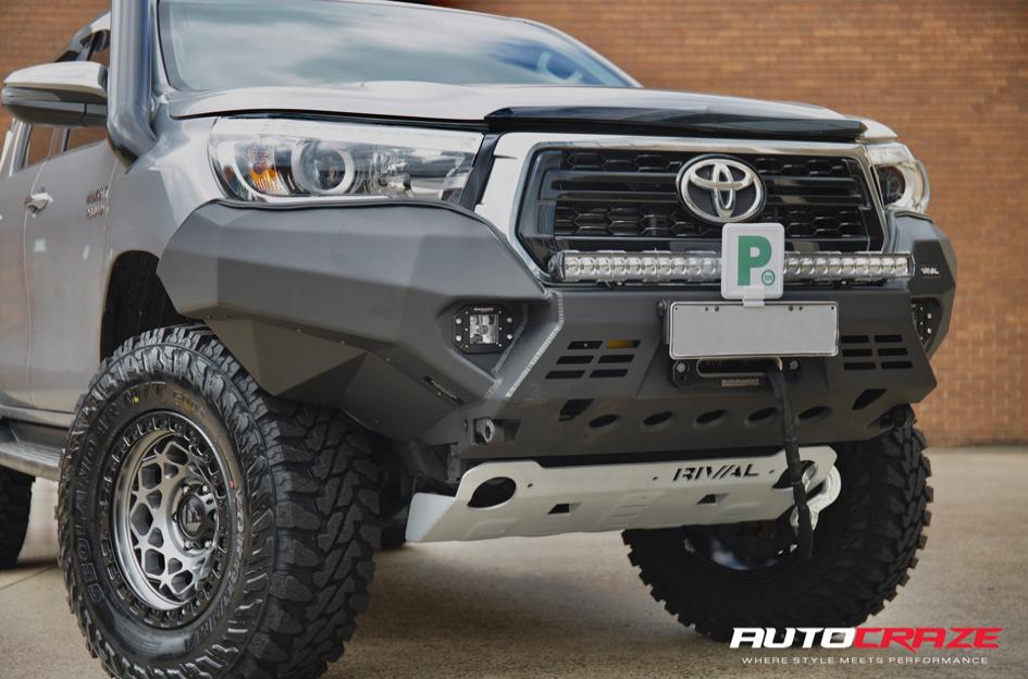 TOYOTA HILUX N80 4WD UNIT MATTE ANTHRACITE BLACK RING