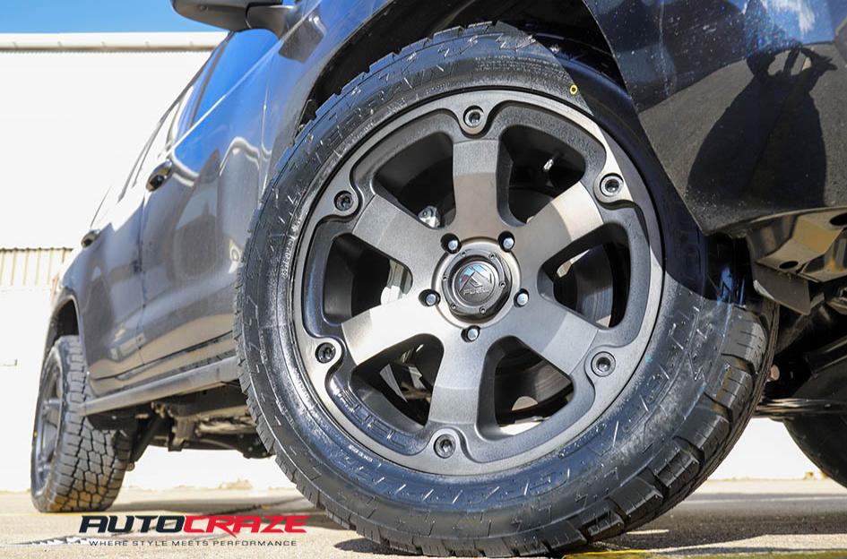 TOYOTA LANDCRUSIER BEAST BLACK   MACHINED WITH DARK TINT