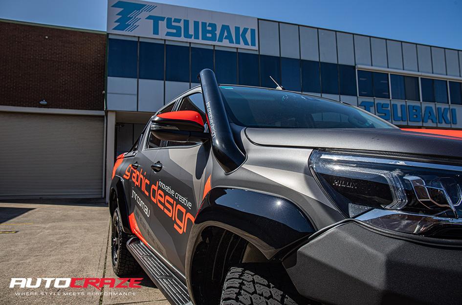 TOYOTA HILUX 4WD BEAST BLACK MACHINED WITH DARK TINT