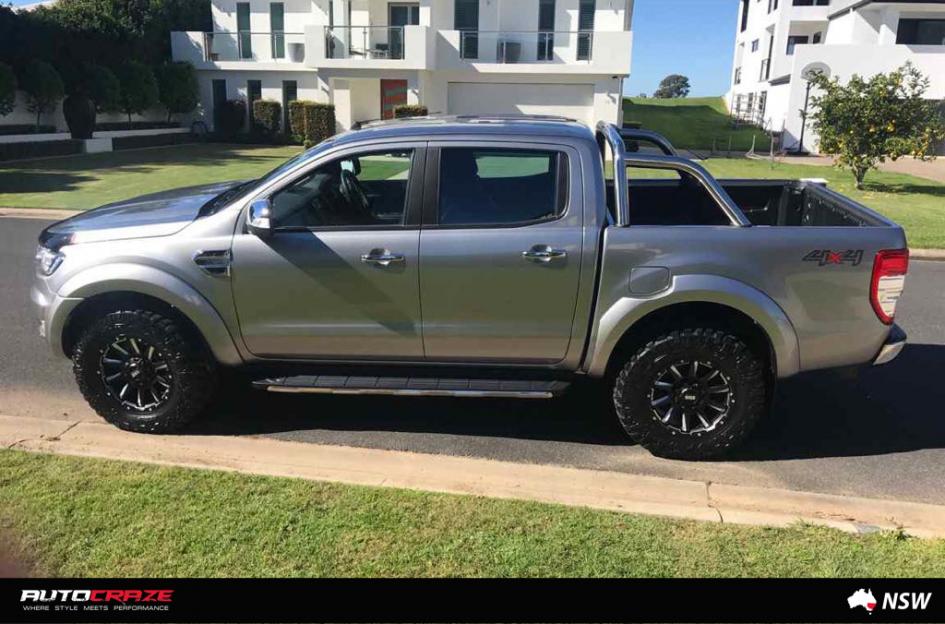 FORD RANGER GRID GD05 MATTE BLACK MILLED ACCENTS