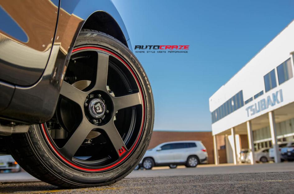 SUZUKI SWIFT MR116 MATTE BLACK RED EDGE