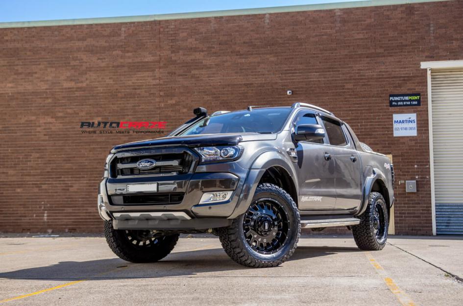 FORD RANGER GD03 GLOSS BLACK MILLED ACCENTS