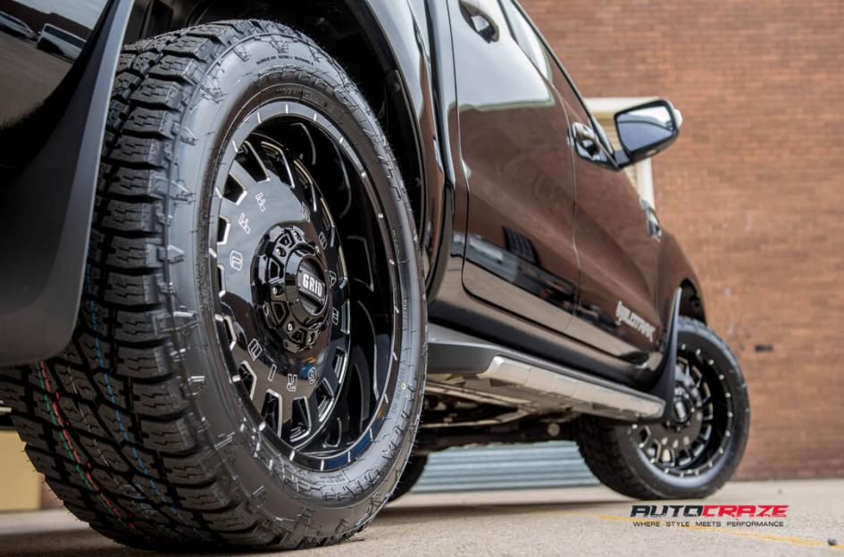 FORD RANGER GD03 GLOSS BLACK MILLED ACCENTS