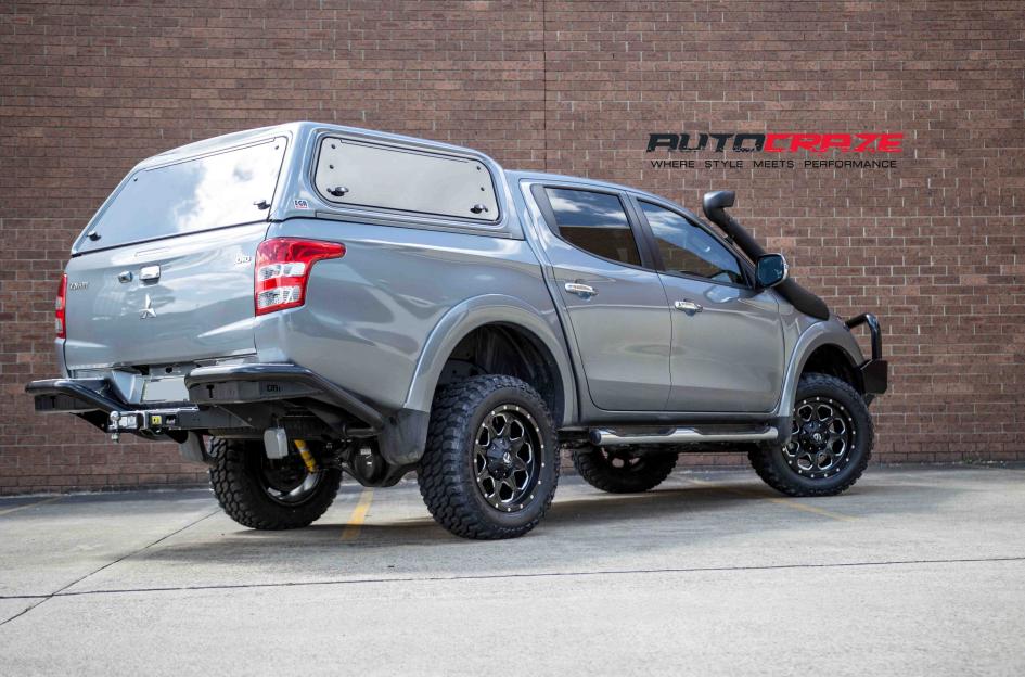 MITSUBISHI TRITON BOOST GLOSS BLACK MILLED ACCENTS