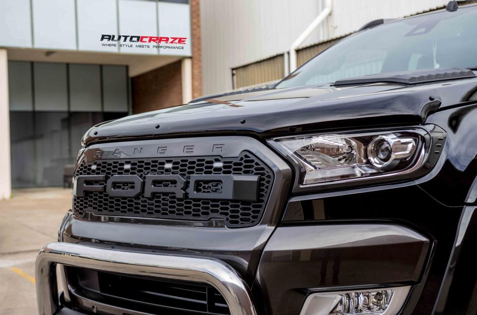 FORD RANGER MAVERICK GLOSS BLACK MILLED ACCENTS 5