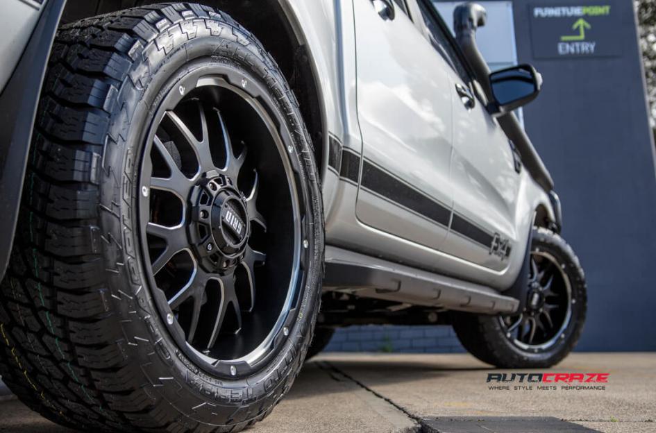 FORD RANGER GD02 MATTE BLACK MILLED ACCENTS