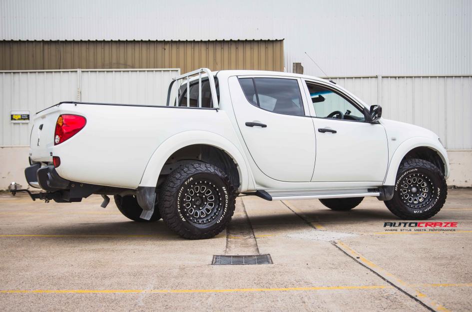 MITSUBISHI TRITON MAX MONSTER MATTE BLACK WITH CHAMFER