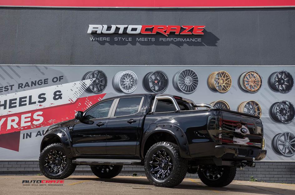 FORD RANGER ASSAULT GLOSS BLACK MILLED ACCENTS