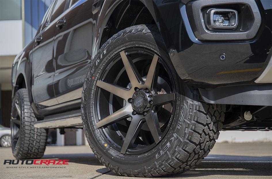 FORD RANGER AVALANCHE MACHINED FACE MATTE BLACK DARK TINT
