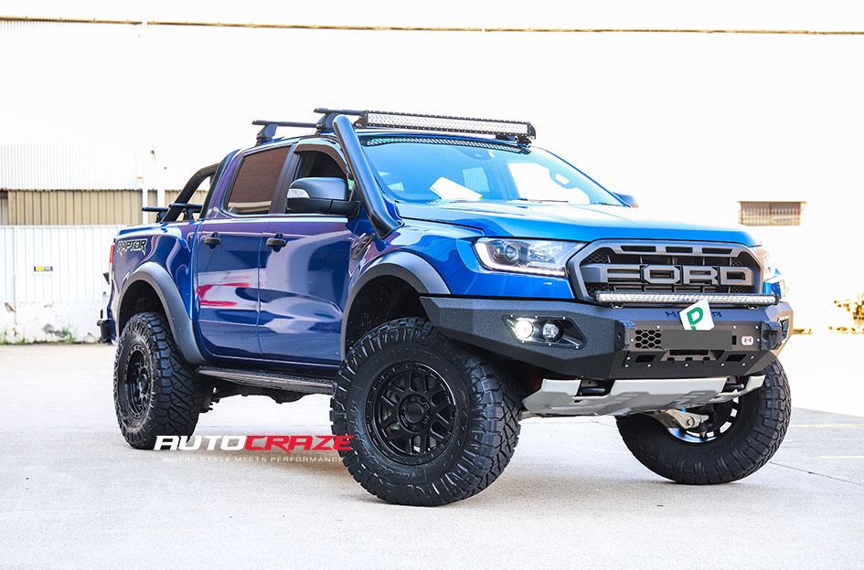 FORD RANGER RAPTOR KM544 MESA SATIN BLACK GLOSS BLACK LIP