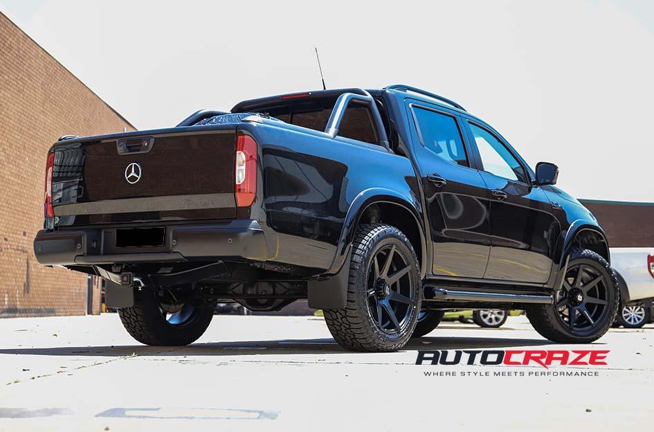 MERCEDES X CLASS AVALANCHE MATTE BLACK FRONT MILLED