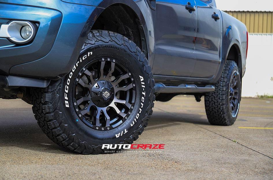 FORD RANGER FLORIDA MACHINED FACE BLACK MATTE GREY TINT
