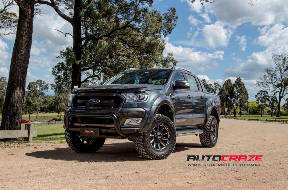 FORD RANGER GRID GD05 MATTE BLACK MILLED ACCENTS