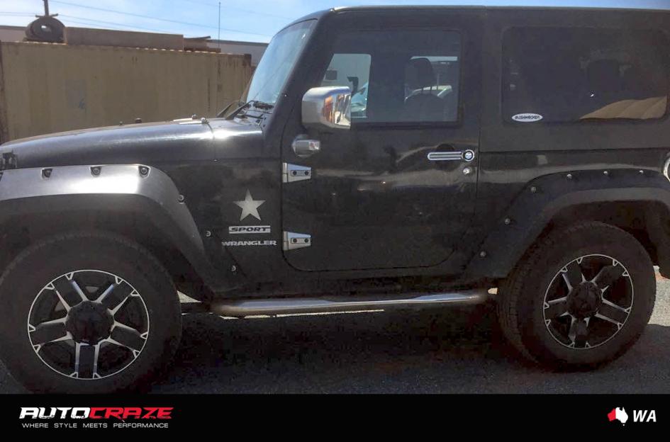 JEEP WRANGLER ROCKSTAR XD 2 MATTE BLACK MACHINED FACE