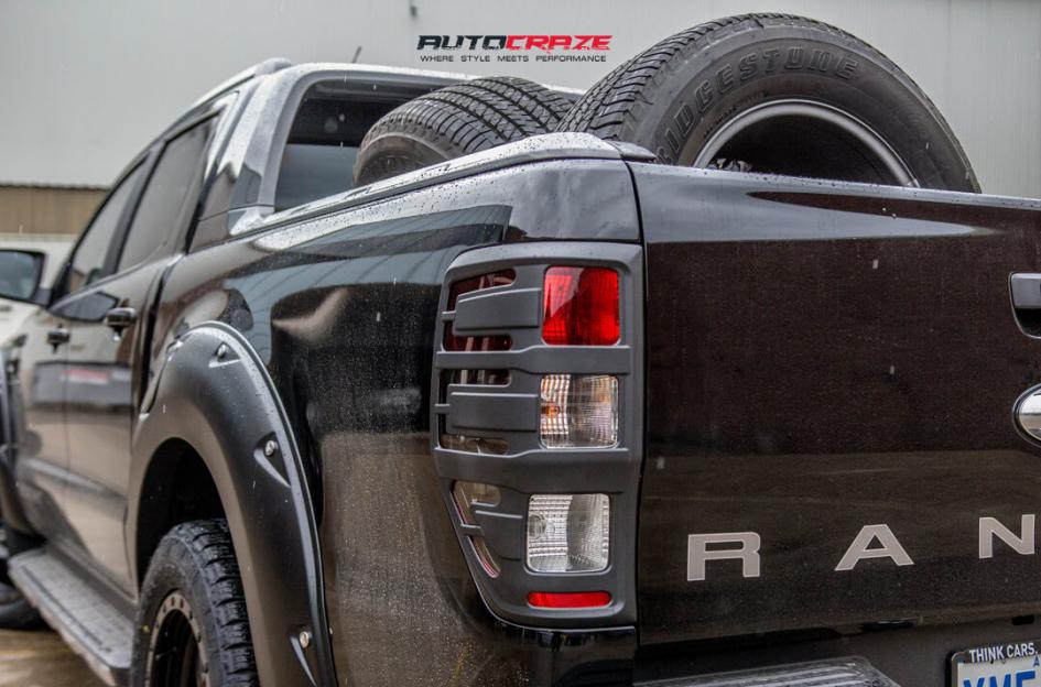 FORD RANGER ANZA MATTE BLACK WITH ANTHRACITE RING