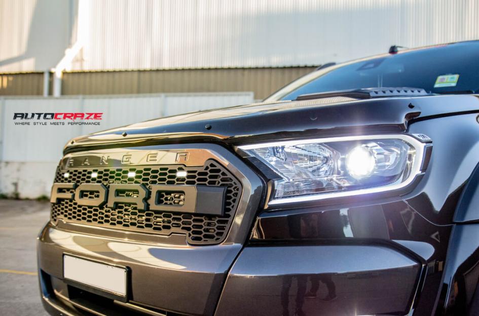 FORD RANGER GD03 GLOSS BLACK MILLED ACCENTS