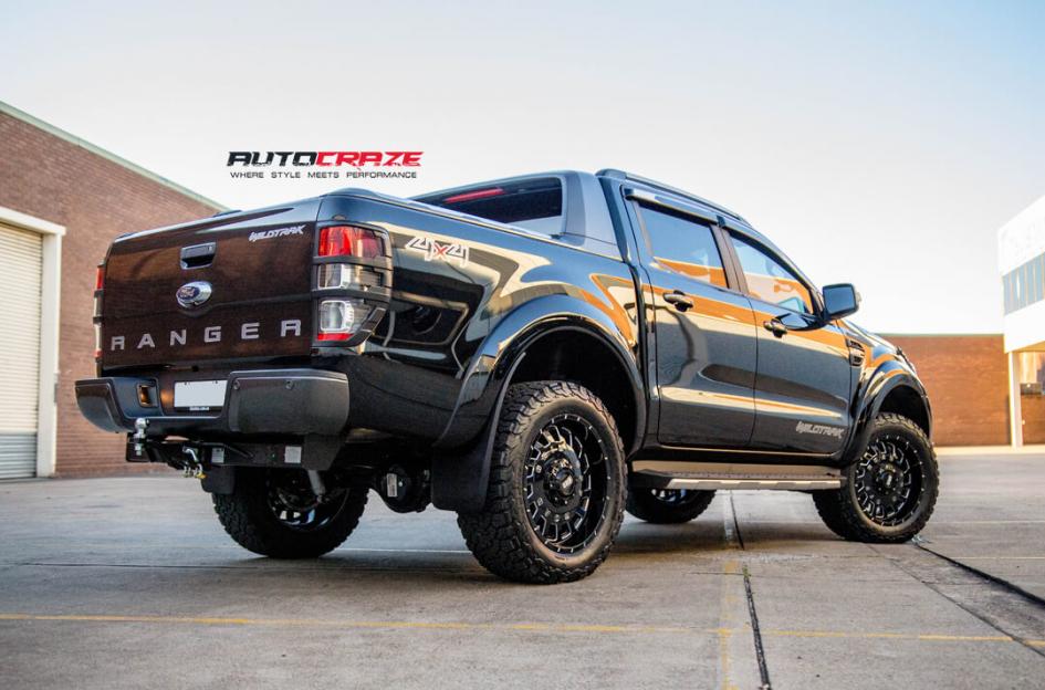 FORD RANGER GD03 GLOSS BLACK MILLED ACCENTS