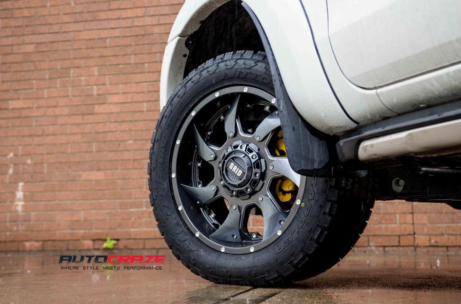 FORD RANGER GD01 GRAPHITE MILLED ACCENTS WITH CHROME INSERTS
