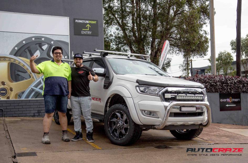 FORD RANGER GD01 GRAPHITE MILLED ACCENTS WITH CHROME INSERTS