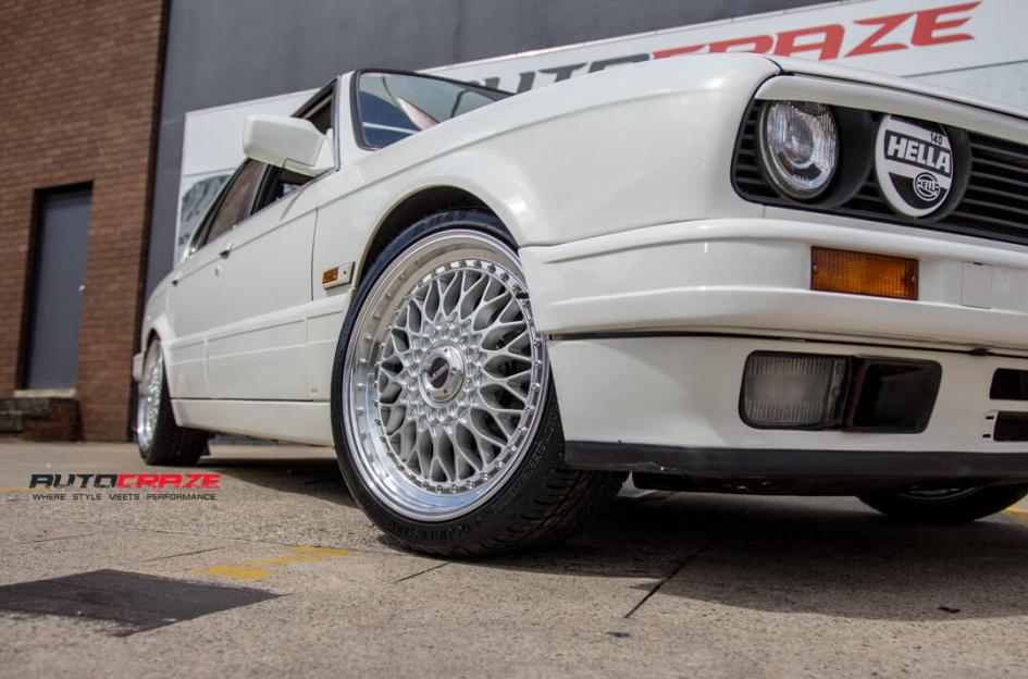 BMW E30 4 STUD BSX SILVER MACHINE