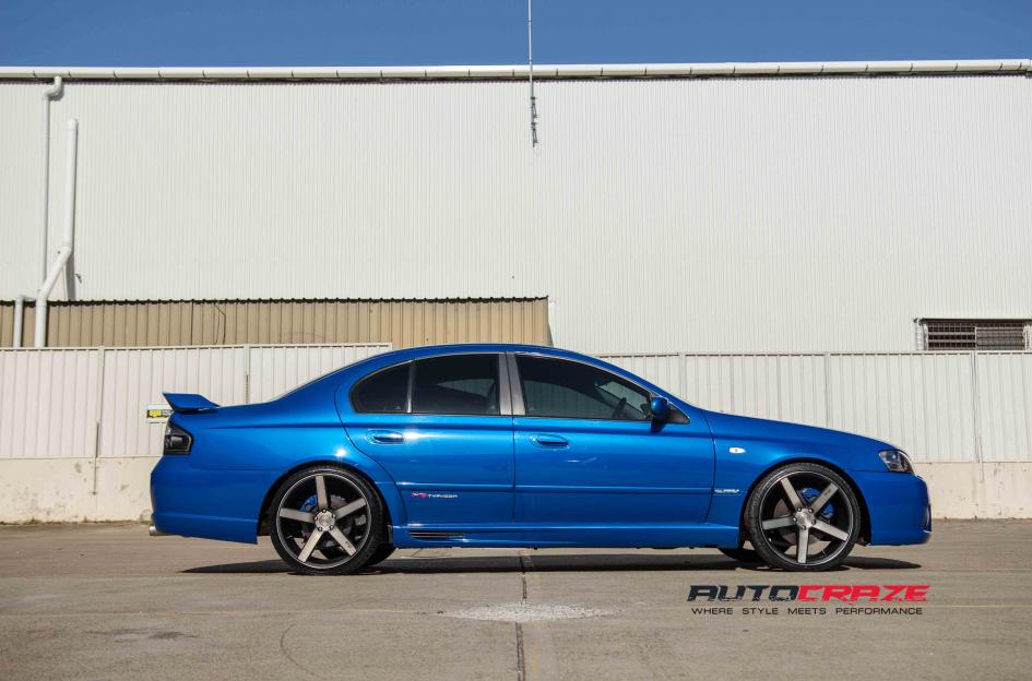 FORD FALCON MILAN GLOSS BLACK MACHINED FACE