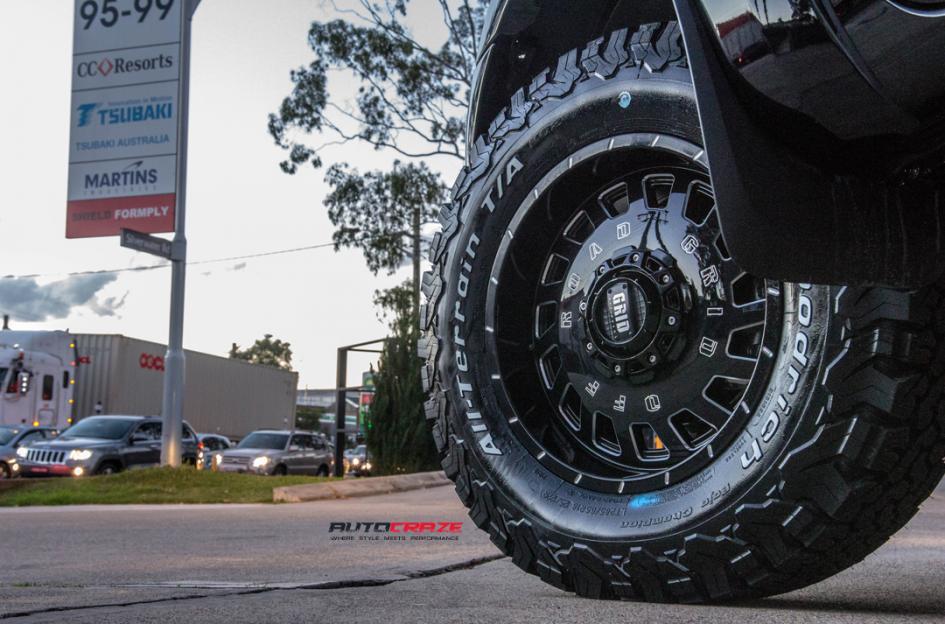 FORD RANGER GD03 GLOSS BLACK MILLED ACCENTS