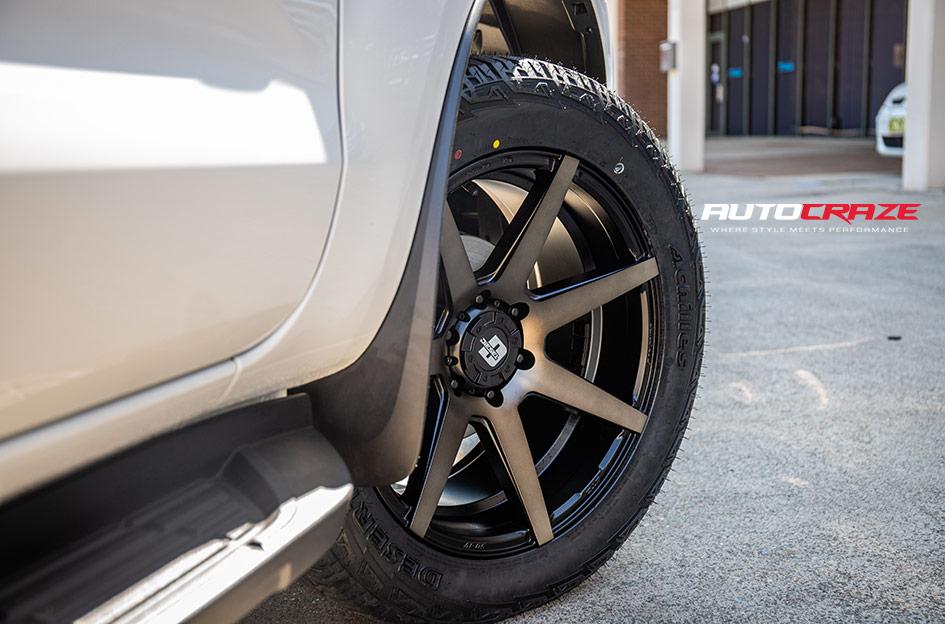 FORD RANGER AVALANCHE MACHINED FACE MATTE BLACK DARK TINT
