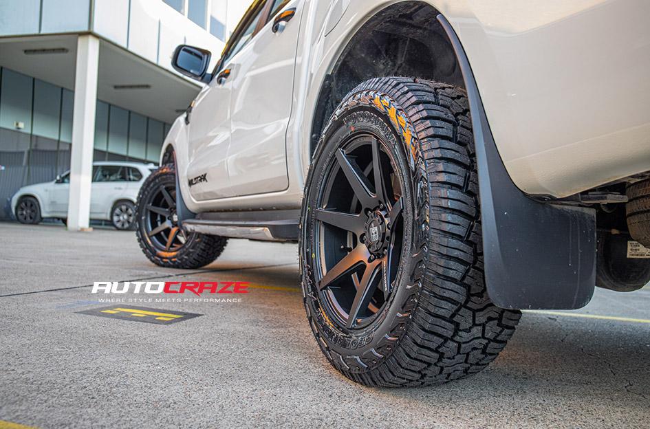 FORD RANGER AVALANCHE MATTE BLACK FRONT MILLED
