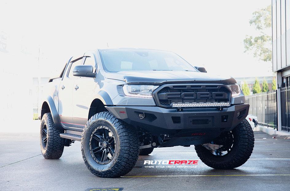 FORD RANGER RAPTOR RAILCAR 6 SATIN BLACK