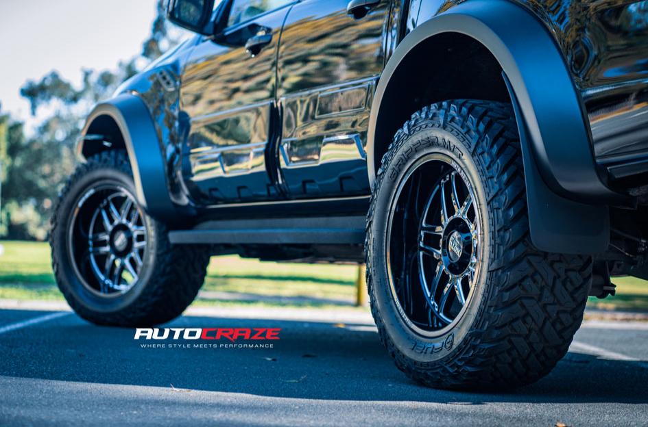 FORD RANGER RAPTOR MO922 FOLSOM GLOSS BLACK MILLED