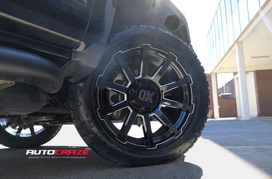 CHEVROLET SILVERADO OUTBREAK XD847 GLOSS BLACK MILLED