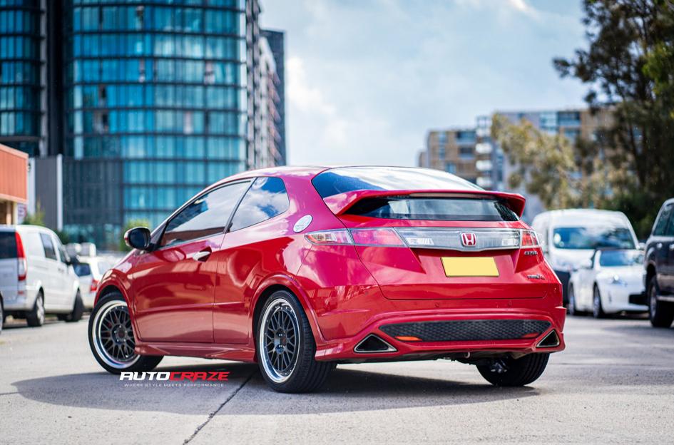 HONDA-CIVIC--5-STUD--ZR5--GUN-METAL-POLISHED-LIP