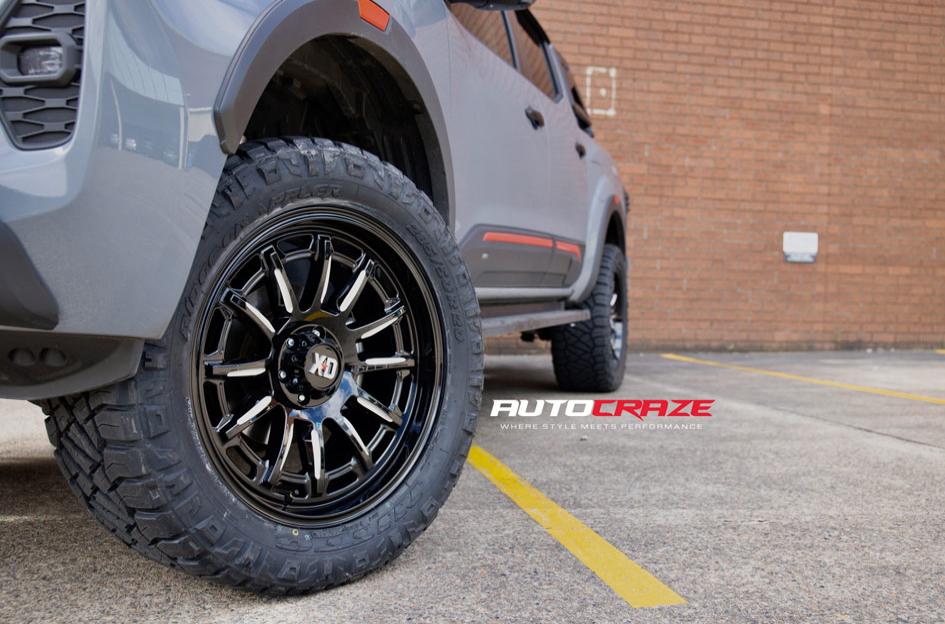 NISSAN NAVARA PHOENIX XD865 GLOSS BLACK MILLED