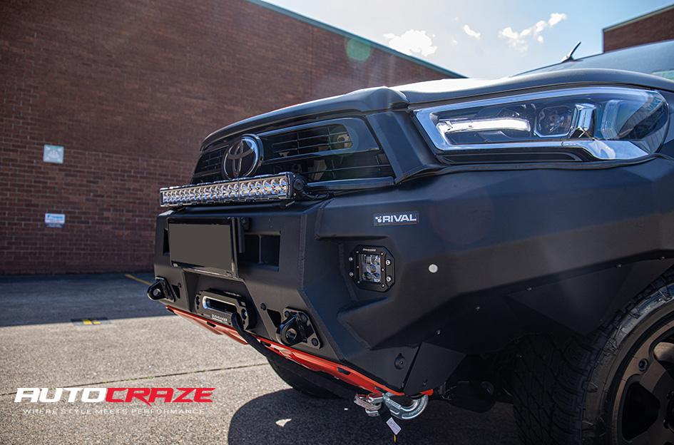 TOYOTA HILUX 4WD BEAST BLACK MACHINED WITH DARK TINT