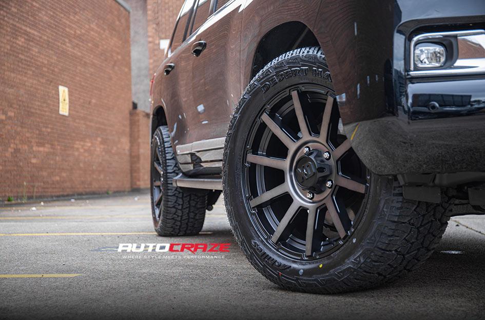 TOYOTA LANDCRUISER OUTBREAK SATIN BLACK GREY TINT