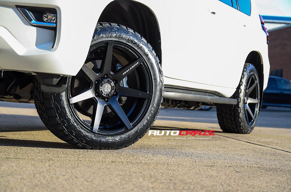 TOYOTA-PRADO-AVALANCHE-MATTE-BLACK-FRONT-MILLED