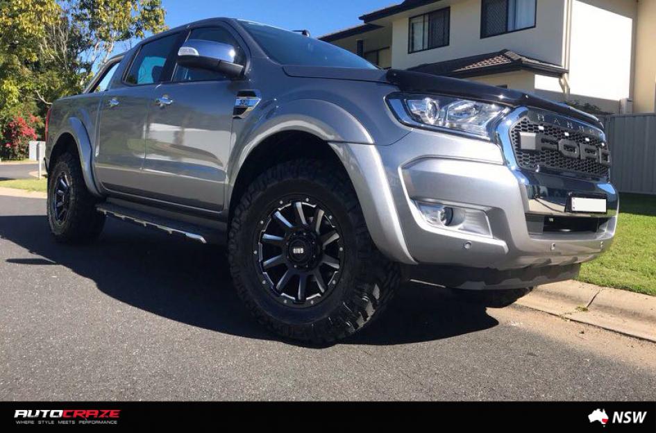 FORD RANGER GRID GD05 MATTE BLACK MILLED ACCENTS